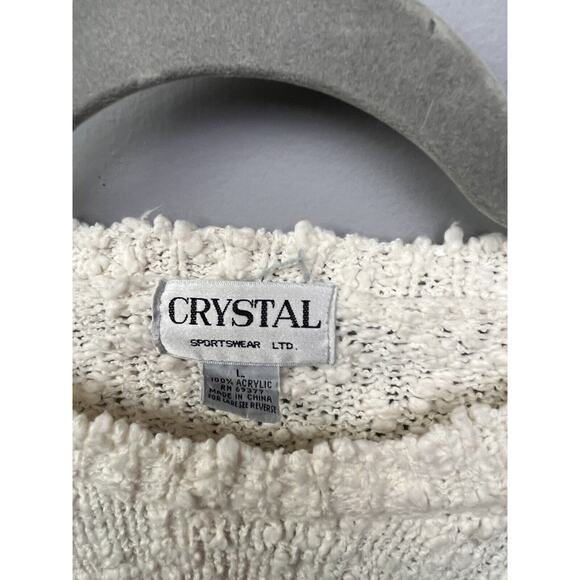 Crystal Sportswear Vintage Sweater Womens‎ Large Snowman Pullover Winter Holiday - Picture 6 of 6